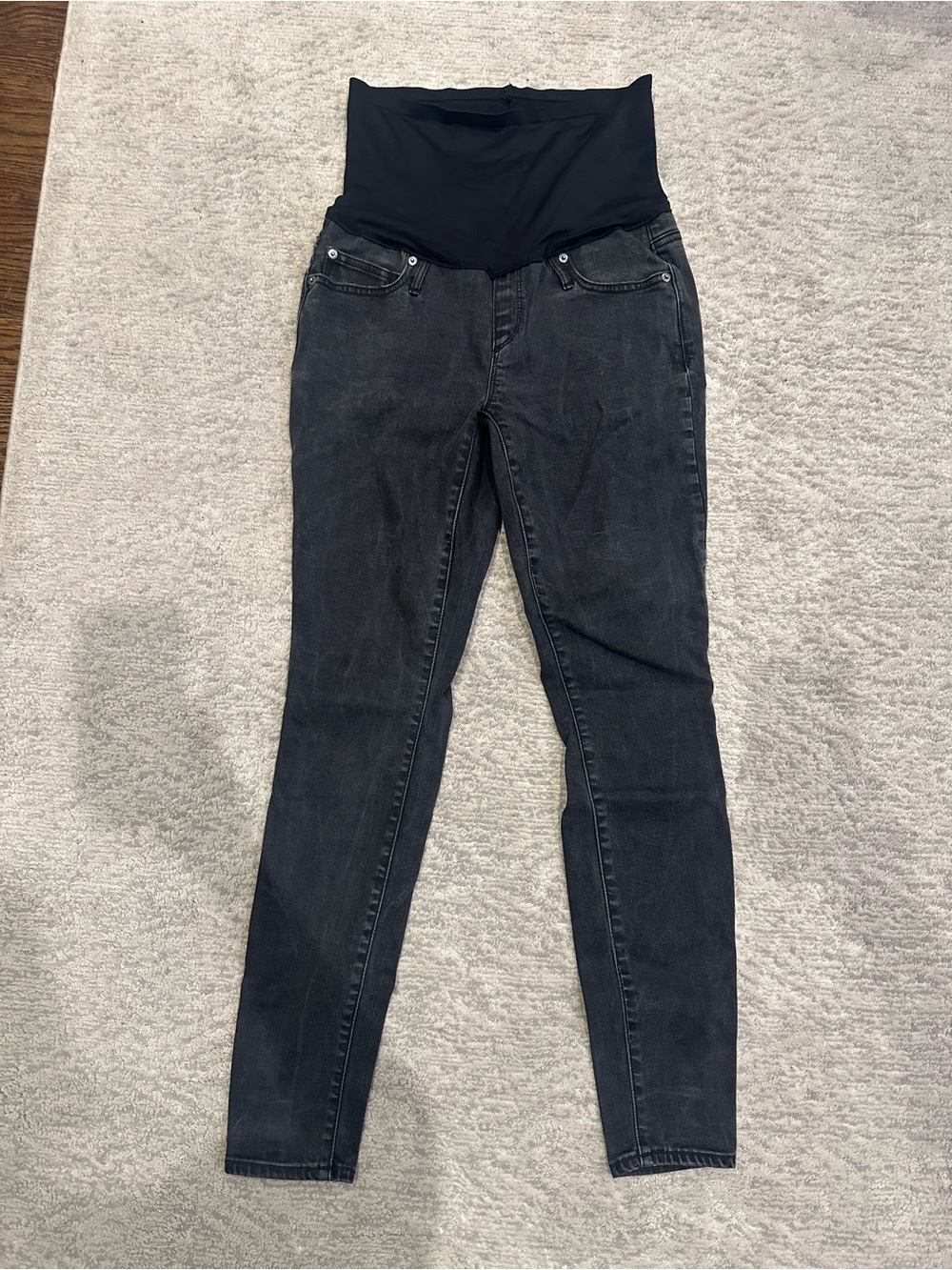 Maternity Bottoms Lot - Gap Jeans, A Pea in the Pod Leggings, BellaBands